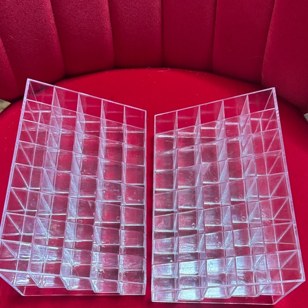 2 Pack Lipstick & Makeup Organizer, 40 Slot Acrylic Cosmetic Display Case - Picture 4 of 9